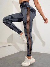 Home Tie Dye Leggings with Seamless Gym Design and Push-Up Effect - Himpall